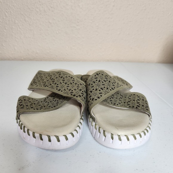 Ilse Jacobsen Tulip 1575 Cross Band Sandal Women's Size‎ EU 44 US 14 Green - Picture 6 of 12